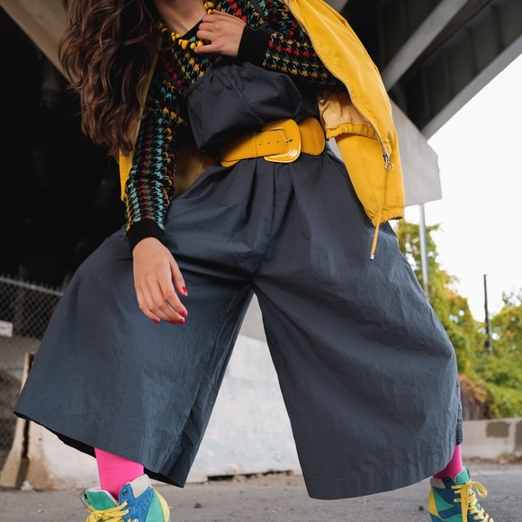 Navy blue oversized overalls - Picture 1 of 2